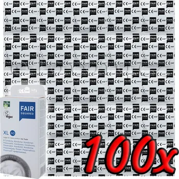 Kondom Fair Squared XL 60 - Fair Trade Vegan Condoms 100 pack