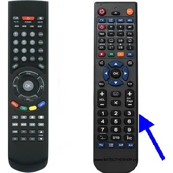 Dálkový ovladač Náhradní dálkový ovladač Opticum X405/ X406, X405p/ X406p