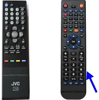JVC RM-C1223 dálkový ovladač náhradní