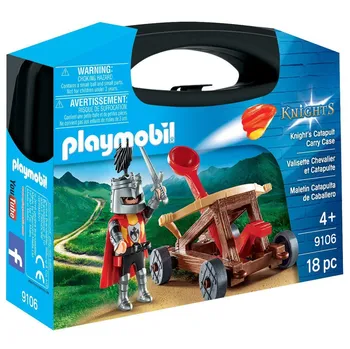 Stavebnice Playmobil Playmobil 9106 Přenosný box Rytíř s katapultem