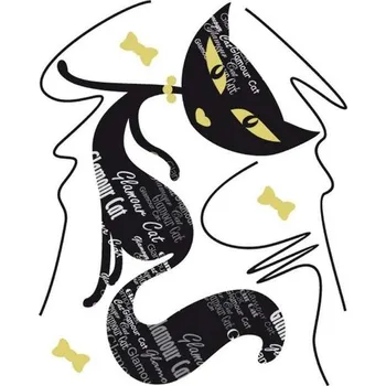 Samolepící dekorace Samolepící dekorace AG Design E0422 Glamour cat 2, AGF00422 Kočka (65 x 85 cm)