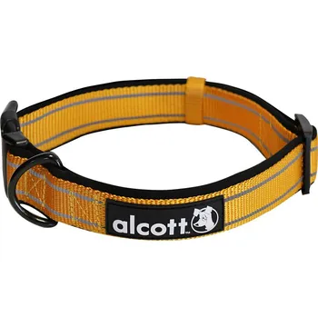 Alcott reflexní obojek oranžový, L