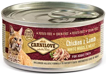 Krmivo pro kočku Carnilove White Muscle Meat Cats konzerva Chicken/Lamb 100 g