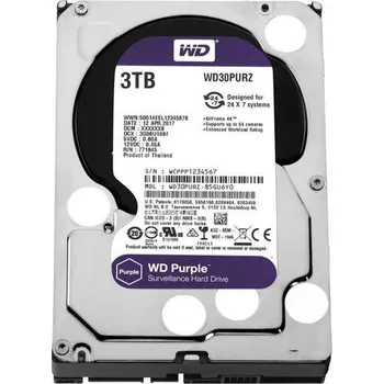 Interní pevný disk Western Digital Purple 3 TB (WD30PURZ)