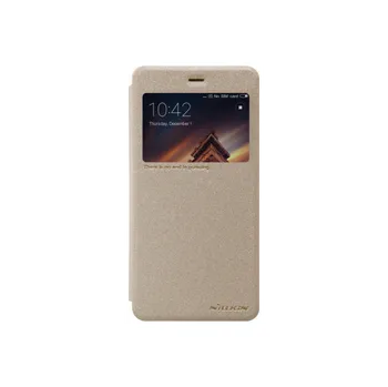 Nillkin Sparkle S-View pro Xiaomi Redmi 4X zlaté Pouzdro na mobilní telefon Nillkin Sparkle S-View pro Xiaomi Redmi 4X zlaté