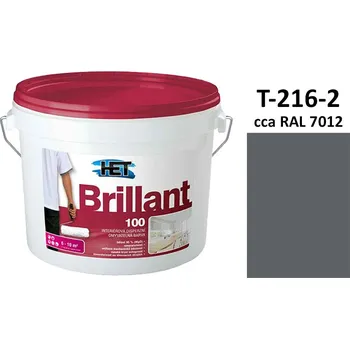 barva na zeď BRILLANT 100 | 3 kg | interiérová barva | odstín T-216-2 (cca RAL 7012 středně šedý)