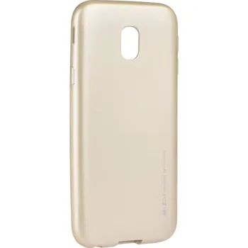 Pouzdro na mobilní telefon Goospery i-Jelly Case Mercury pro Samsung Galaxy J7 (2017) zlaté