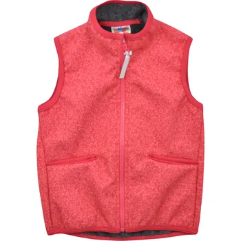 Dámská vesta růžová softshellová vesta na zip