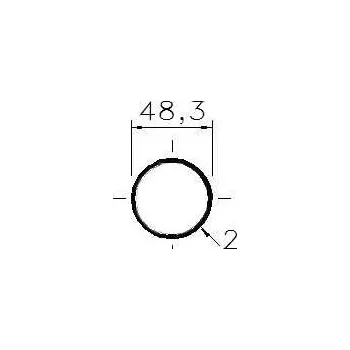 Stavební profil Trubka 48,3x2 1.4301 nerez