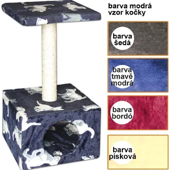 Škrábadlo CARMEN, různé barvy, 30x30x57cm