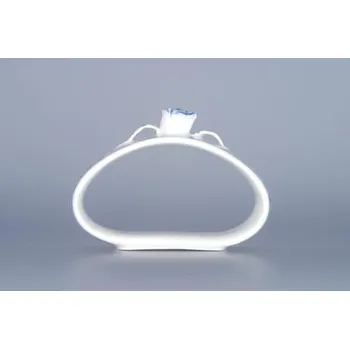 Kroužek na ubrousek Český porcelán, a.s., Dubí Kroužek na ubrousky s růží 7 cm, cibulák, Český porcelán