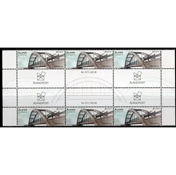 Poštovní známka Posti Aland (2018) MiNr. 454 ** - Aland - EUROPA mosty - 6 známek a 6 kuponů