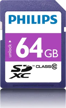 Paměťová karta Philips SDXC 64 GB Class 10 (FM64SD55B)