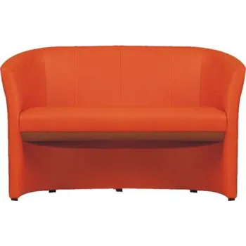 Křeslo Dvojkřeslo, ekokůže oranžová, CUBA