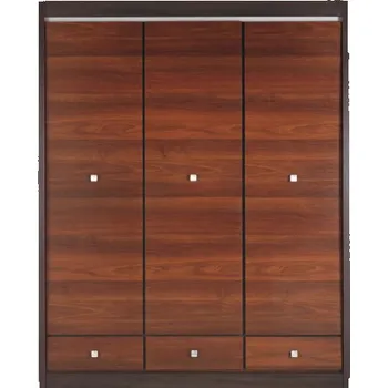 Šatní skříň Šatní skříň Forrest 3D - ořech tmavý/dub milano