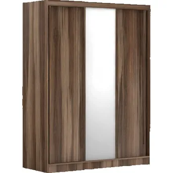 Šatní skříň Třídveřová šatní skříň REA Atlanta 2 - ořech rockpile