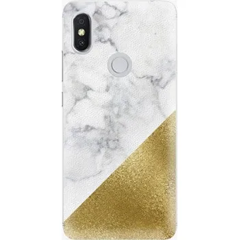 Pouzdro na mobilní telefon iSaprio Gold and WH Marble pro Xiaomi Redmi S2