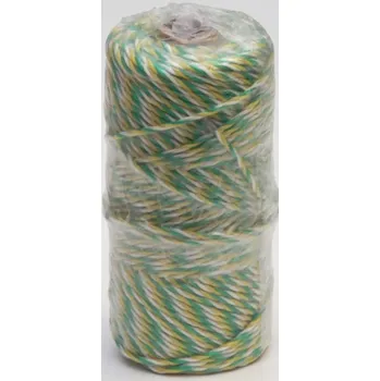 Chov hospodářského zvířete EURO lanko PE, návin 100m, Ø 3mm, bílo-žluto-zelené