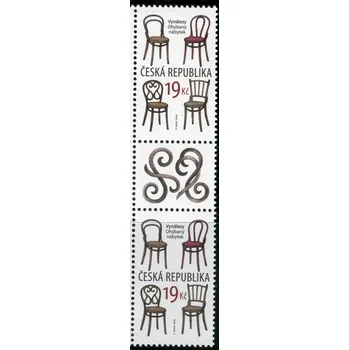 Poštovní známka Česká pošta (2018) č. 981 **- Česká republika - Ohýbaný nábytek - (1 + K1 + 1)