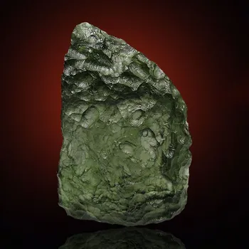 Drahý kámen Vltavín z Besednice 57x38mm /VIDEO/