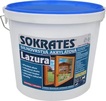 Lak na dřevo Sokrates lazur kaštan 4 kg