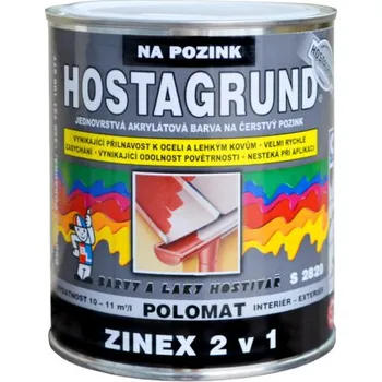 barva na kov Hostagrund Zinex 2v1 S2820 6029 0,6 l