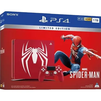 Herní konzole Sony PlayStation 4 Slim 1 TB, konzole limitovaná + Spider-Man Limited Edition 