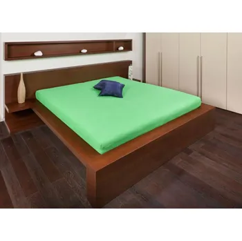 Prostěradlo Smolka froté prostěradlo zelené Rozměr: 120x200