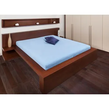 Prostěradlo Smolka froté prostěradlo modré světle ocelové Rozměr: 100x200