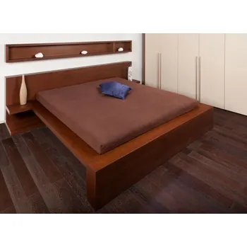 Prostěradlo Smolka froté prostěradlo tmavě hnědé Rozměr: 120x200