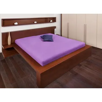 Prostěradlo Smolka froté prostěradlo tmavě fialové Rozměr: 110x200