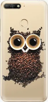 Pouzdro na mobilní telefon iSaprio Owl And Coffee pro Huawei Y6 Prime 2018