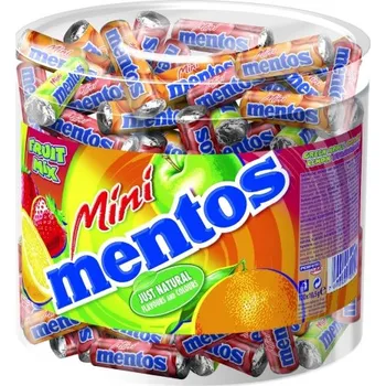 Bonbon Mentos MINI 10,5g mix - dóza 120 ks (mix druhů, dóza 120 ks, 1 ks=6.50 Kč)