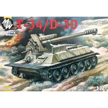 Plastikový model 1/72 T-34/D-30