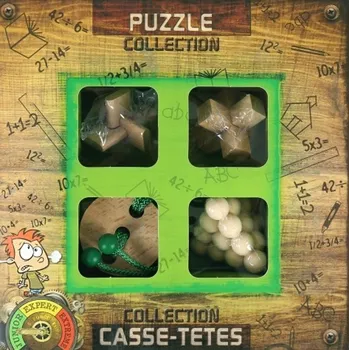 Hlavolam Albi Sada 4 dřevěných hlavolamů junior