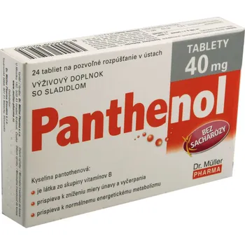 Lék na bolest v krku Panthenol tablety 40 mg 24 tbl.