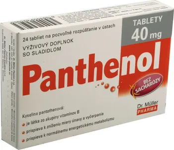 Lék na bolest v krku Panthenol tablety 40 mg 24 tbl.