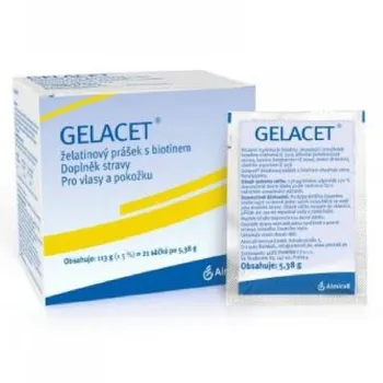 Přírodní produkt Gelacet želatinový prášek sáčky 21 x 5,3 g