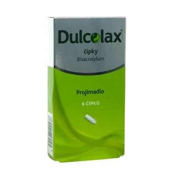 Lék proti zácpě Dulcolax čípky 6 x 10 mg