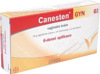 Lék na ženské potíže Canesten GYN 6 Dní vaginální krém 1 x 35 gm + aplikátor