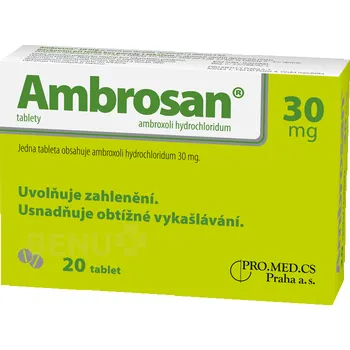 Lék na kašel, rýmu a nachlazení Recenze Ambrosan 30 mg 20 tbl.