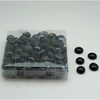 Přírodní kámen Nugety sklo 17-19mm/600g černé (GN117/600G)