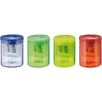 Ořezávátko Ořezávátko plastové, dvojité se zásobníkem, mix barev