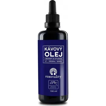 Pleťový olej Renovality Kávový olej za studena lisovaný 100 ml