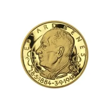 Edvard Beneš - 125. let narození - zlato Proof