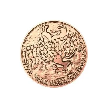 Kniha Vpád vojsk Varšavské smlouvy - 21. srpen 1968 - 1oz Měď b.k.