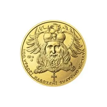 1100. výročí narození sv. Václava - zlatá 1 Oz b.k.