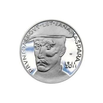 Nevydané mince Jiřího Harcuby - První dálkový let Jana Kašpara 34mm stříbro Proof