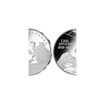 2008 Carl Spitweg 200th Birthday Silver Proof 10 Eur