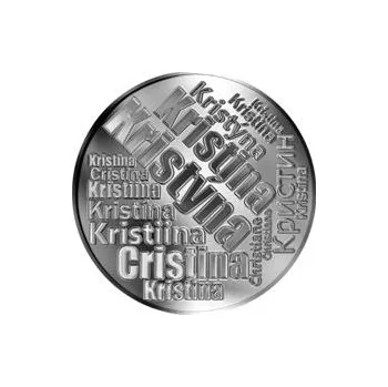 Česká jména - Kristýna - velká stříbrná medaile 1 Oz